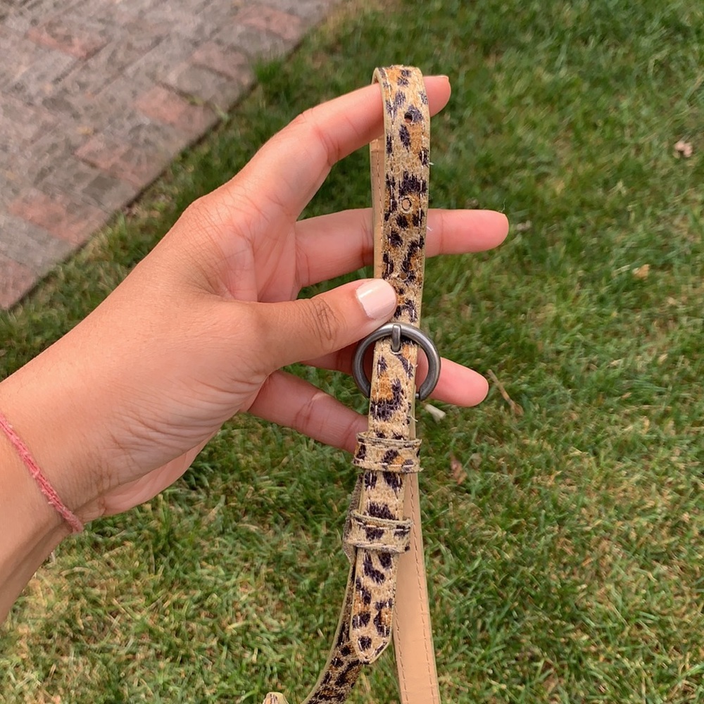 Cheetah print belt